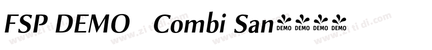 FSP DEMO   Combi San字体转换